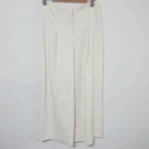 美品 22SS Theory セオリー ADMIRAL STRIPE WIDE PLT PANT B ワイドパンツ サイズ0 クリーム ◆の画像1