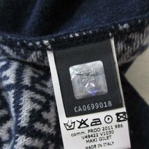 美品 FENDI フェンディ 子供服 キッズ ズッカ柄 ニットワンピース 6A ネイビー×ホワイト ◆_画像5