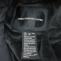 美品 DOUBLE STANDARD CLOTHING ダブルスタンダードクロージング BOMBER HEAT ボンバーヒート 中綿 パデッドジャケット 36 ブラック ◆_画像9