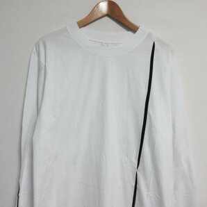 未使用 21SS Ground Y グラウンドワイ ヨウジヤマモト Cutting Blade Long Sleeves Cut 長袖 Tシャツ カットソー オーバーサイズ 38 白 ◆の画像3