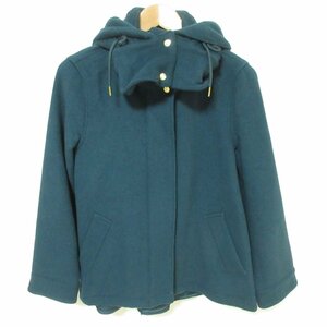 美品 green label relaxing グリーンレーベルリラクシング ユナイテッドアローズ Aライン 2WAY ショート モッズコート 36 グリーン ◆