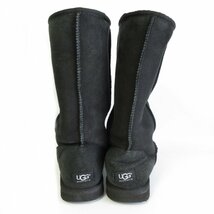 美品 UGG アグ クラシック トール 2 CLASSIC TALL II ボア ムートンブーツ 5815 24cm ブラック ◆_画像6