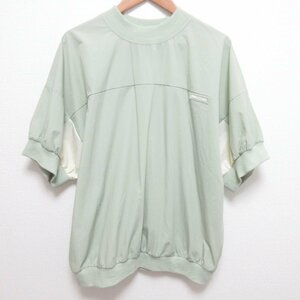 美品 20SS WIND AND SEA ウィンダンシー WDS NYLON S/S PULLOVER ナイロン プルオーバー Tシャツ カットソー M ライトグリーン系 ◆