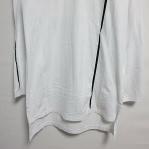 未使用 21SS Ground Y グラウンドワイ ヨウジヤマモト Cutting Blade Long Sleeves Cut 長袖 Tシャツ カットソー オーバーサイズ 38 白 ◆の画像4