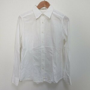 良品 ETRO エトロ ペイズリー柄 コットン 長袖 シャツ 大きいサイズ 44 ホワイト ◆