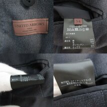 美品 UNITED ARROWS ユナイテッドアローズ ダブル テーラードジャケット×スラックスパンツ セットアップ スーツ サイズ54 ネイビー ◆_画像8