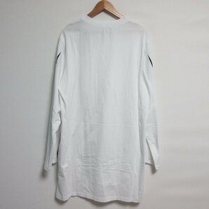 未使用 21SS Ground Y グラウンドワイ ヨウジヤマモト Cutting Blade Long Sleeves Cut 長袖 Tシャツ カットソー オーバーサイズ 38 白 ◆の画像2