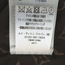 美品 22SS LOUIS VUITTON ルイヴィトン モノグラム フーディー アクセント パデッドジャケット FMOW13PMS 38サイズ ブラック×ブラウン ◆_画像9