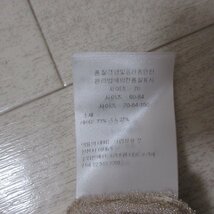 美品 00SS Christian Dior クリスチャンディオール ガリアーノ期 ラメ加工 ノースリーブ 膝丈 ワンピース F34 シャンパンゴールド ◆_画像6