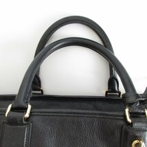 美品 LOEWE ロエベ アマソナ36 アナグラムロゴ レザー ハンドバッグ ブラック ◆_画像6