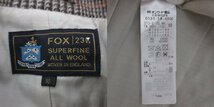 美品 FOX 23区 ニジュウサンク グレンチェック柄 ベルテッドコート ロングコート 大きいサイズ 50 ブラウン系 ◆_画像8