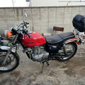 カワサキ エストレヤ250 B250 ドラム仕様 タンデムシート SR TW トラッカーの画像1