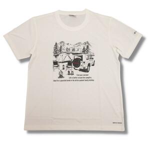 即決☆コロンビア CAMP半袖Tシャツ WHT/XLサイズ 送料無料 ゆったり 身幅広め リラックスフィット ホワイト 白 大きいサイズ