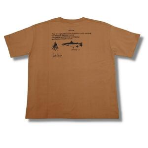 即決☆コロンビア グローリーバレーキャンパーズ ELK/Mサイズ 半袖Tシャツ ブラウン系 守矢努 キャンプ＆フィッシング 魚 釣り