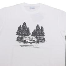 即決☆コロンビア キャンピングカー 半袖Tシャツ WHT/Lサイズ バン グラフィック キャンプ ホワイト 白 速乾 ドライ UPF25 紫外線カット _画像4