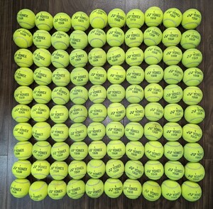 中古硬式テニスボール１００個 (＝YONEX TOUR )