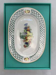 N095　 Villeroy&Boch オーバルプレート バスケット ビレロイ&ボッホ plate basket