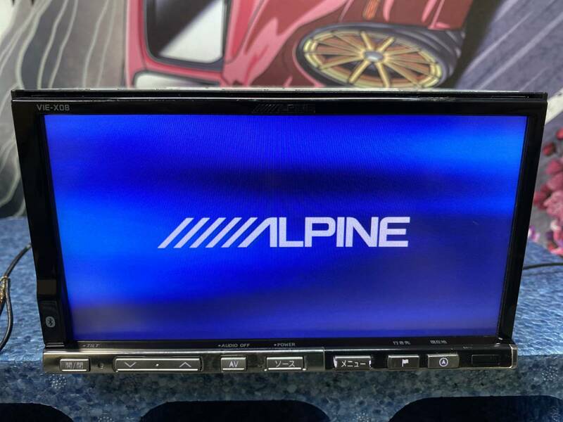 地図2009年】ALPINE アルパイン HDDナビ VIE-X08★CD/DVDビデオ★動作品