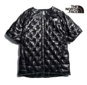 美品【名作】THE NORTH FACE ザ ノースフェイス レオパードティー 半袖 ダウンジャケット M メンズ 国内正規【軽量 保温性抜群】送料520円