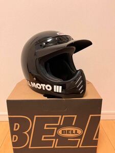 BELL MOTO3 最安値　クラッシック　ヘルメット　復刻　レプリカ　XLサイズ　グロスブラック　黒　ベル　モト3 オフロードヘルメット