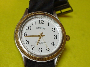 J-AXIS　SCRIPT　１０BAR　腕時計　ホワイト