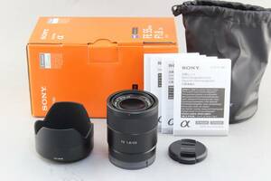 AA (極上美品) SONY ソニー Carl Zeiss Sonnar FE 55mm F1.8 ZA SEL55F18Z 初期不良返品無料