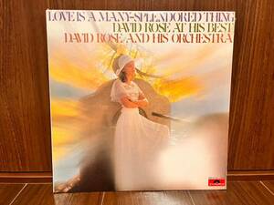 David Rose & His Orchestra 慕情 Love Is A Many-Splendored Thing David Rose At His Best LP盤 レコード デヴィッド・ローズ