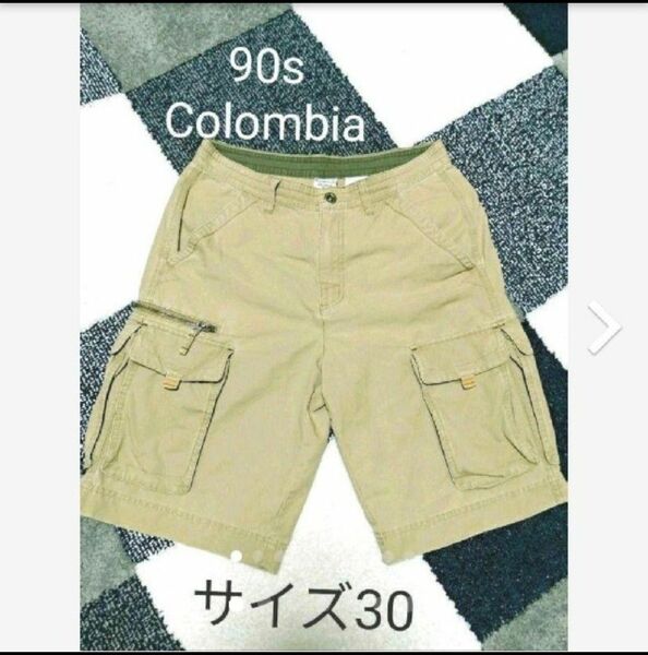 90s Colombia ミリタリー ショーツKHAKI　30サイズ