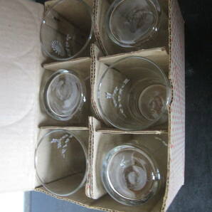 ガラスコップ レトロコップ アサヒビール 三ツ矢サイダー ６個セット 未使用品の画像2
