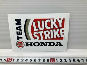 026 〓 当時物　ラッキーストライク　ホンダ　ステッカー　TEAM LUCKY STRIKE HONDA