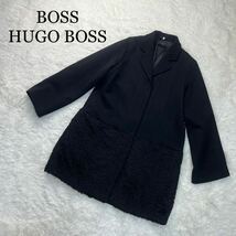 BOSS HUGO BOSS ヒューゴボス コート 黒 USA4サイズ　１スタ１円スタート_画像1