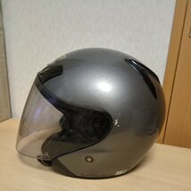 ショウエイ SHOEI J-FORCE ジェットヘルメット / 59-60 cm シルバー　Lサイズ　銀色　現状品 ヘルメット_画像2