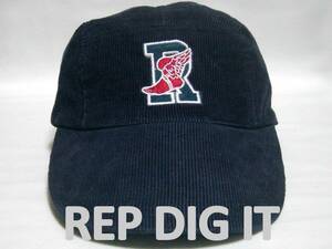 ★凄くオシャレ! REP DIG IT レップ ディグ イット コーデュロイ キャップ ★帽子 ジェット キャンパー ダンサー 紺色 ネイビー 野球帽