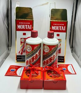 ◆古酒　未開栓　貴州茅台酒　2017年　マオタイ酒　天女ラベル　KWEICHOW MOUTAI　中国酒　白酒　陶器　53％/500ml　２点セット◆KS