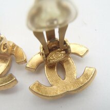 ◎CHANEL シャネル イヤリング /ラインストーン ココ ココマーク ヴィンテージ アクセサリー◎MG_画像6