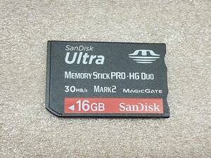 16GB SanDisk ULTRA フォーマット済み　メモリースティックプロHGデュオ　memory stick pro HG duo