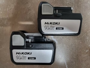 未使用 Hikoki 純正 日立 工機ホールディング 14.4V 3.0Ah リチウムイオン電池 バッテリー BSL1430 X2個セット