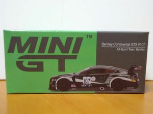 ★MINI GT 1/64　ベントレー コンチネンタル GT3 #107 M-スポーツ チーム ベントレー★