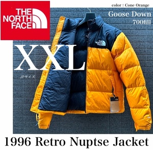 ◆ Модельная выставка ◆ Новый XXL Size North Face 1996 Retro Nupushi Goose Goose Down 700fill Желтый