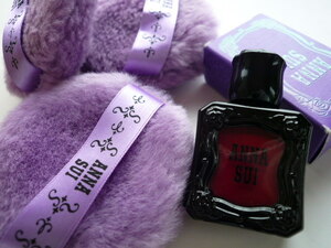 【新品・未使用】ANNA SUI　アナスイ　ネイルカラー　400　9ml　1,980円 ＆ ルース フェイス パウダー パフ　¥660×3　アルビオン