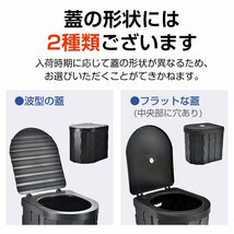 1円 災害用トイレ 簡易トイレ ポータブル トイレ 折りたたみ 凝固剤 防災トイレ 凝固剤 非常用トイレ 携帯トイレ アウトドア ny564_画像4