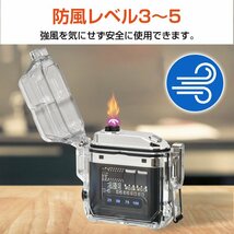 送料無料 ライター 電子ライター プラズマライター usb 充電式 おしゃれ アウトドア ギフト スリム 本体 ミニライター アークライターrt020_画像1