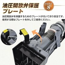 薪割り機 12t 手動 油圧式 直径160mmまで対応 タイヤ キャスター 強力 小型 家庭用 スプリッター 薪ストーブ 暖炉 焚き火 キャンプ ny557_画像10