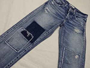 送料無料☆MOUSSY☆MV Newark Patched Tapered☆25☆ウェスト約76cm