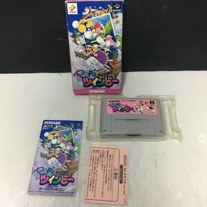 ポップンツインビー 箱説付 SFC スーパーファミコン　ゲームソフト KONAMI