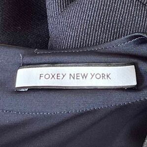 FOXEY NEWYORK フォクシー 七分袖ワンピース  ネイビー フォーマル パーティー 結婚式 Mの画像5