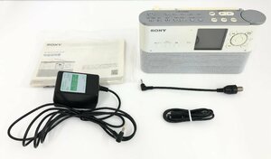 【rmm】SONY ソニー ワンセグTV音声 FM AM ポータブルラジオレコーダー ICZ-R250TV 通電確認 動作確認済み