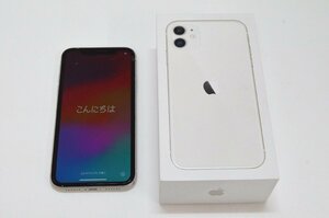 【rmm】iphone11 128GB MWM22J/A　画面割れ バッテリー81％ SIMフリー