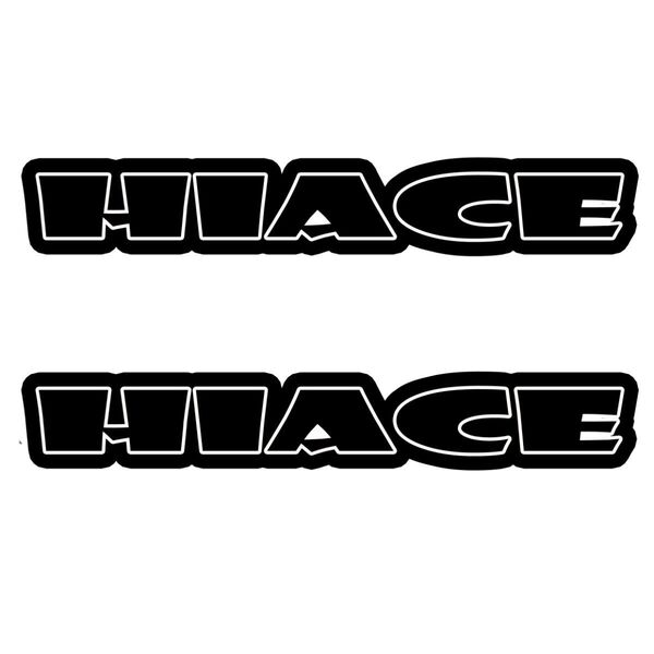 (D4) カッティングシート HIACE ハイエース 2枚セット ステッカー
