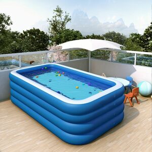 [ free shipping ]1 pack, large home use pool blue . white 304.8*170.18